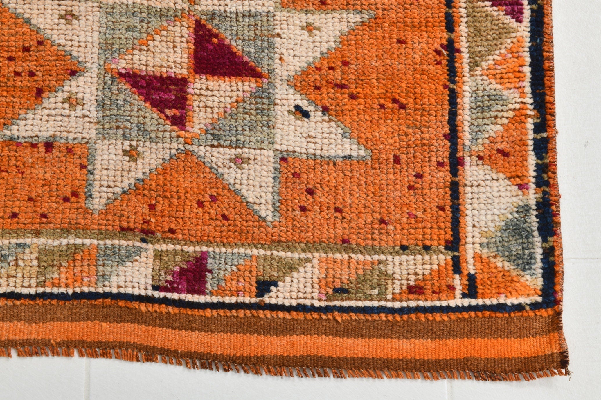 Turkish Vintage Herki Rug 2’9’ x 12’12’