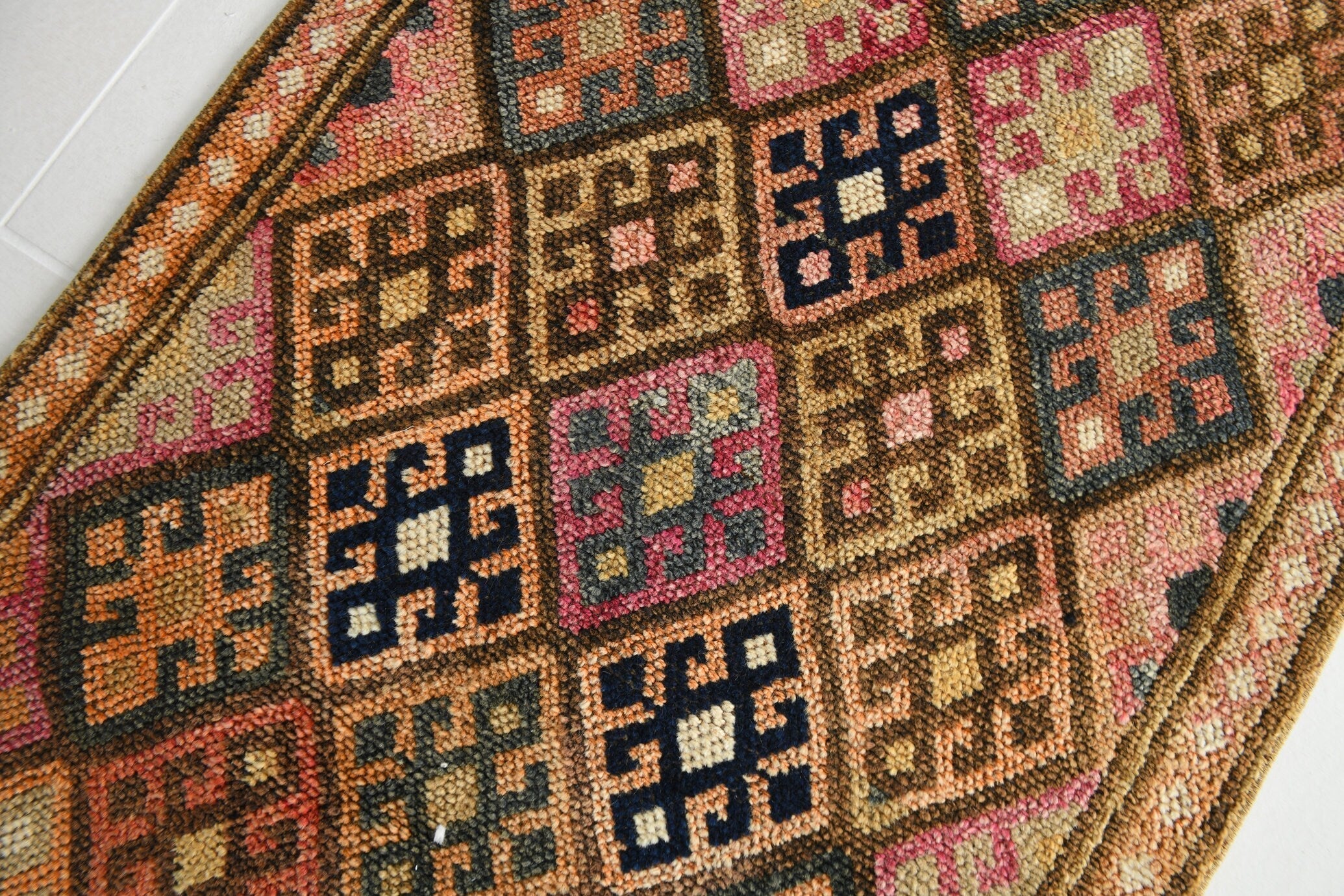 Turkish Vintage Herki Rug 2’9’ x 13’7’