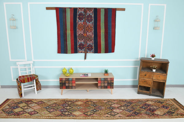 Turkish Vintage Herki Rug 2’9’ x 13’7’