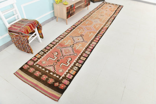 Turkish Vintage Herki Rug 2’9’ x 14’3’