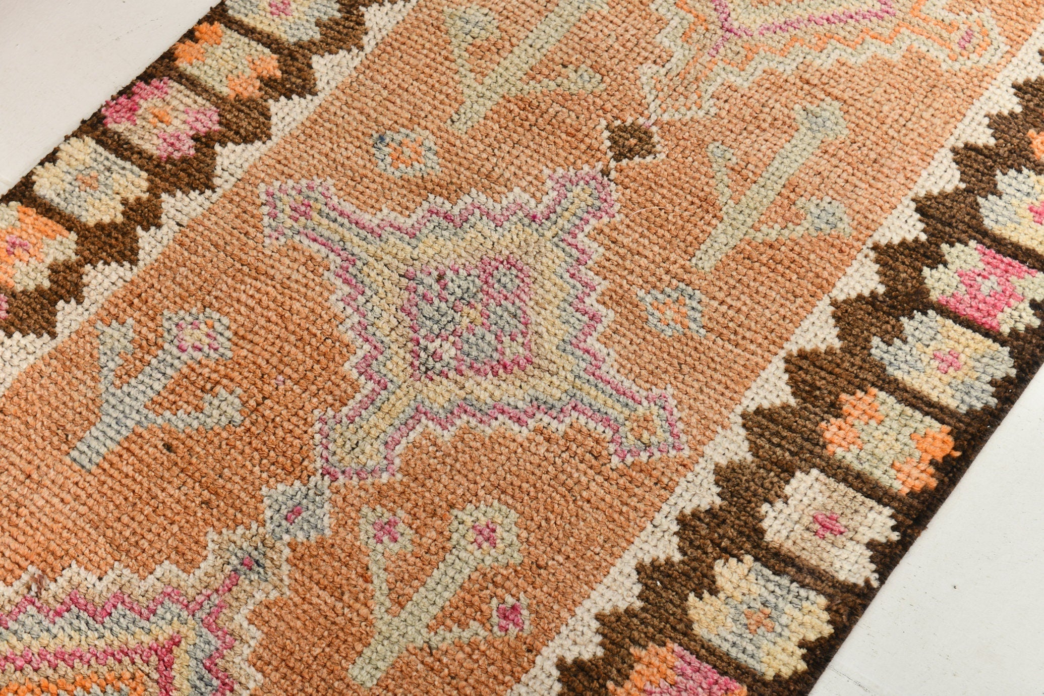 Turkish Vintage Herki Rug 2’9’ x 14’3’