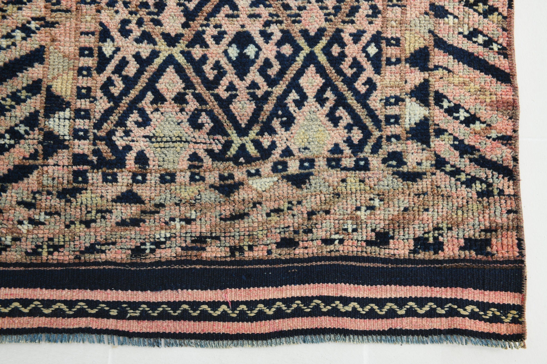 Turkish Vintage Herki Rug 3’0’ x 13’3’