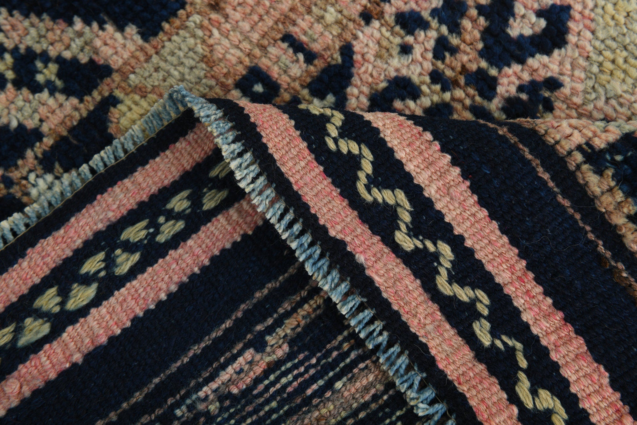 Turkish Vintage Herki Rug 3’0’ x 13’3’