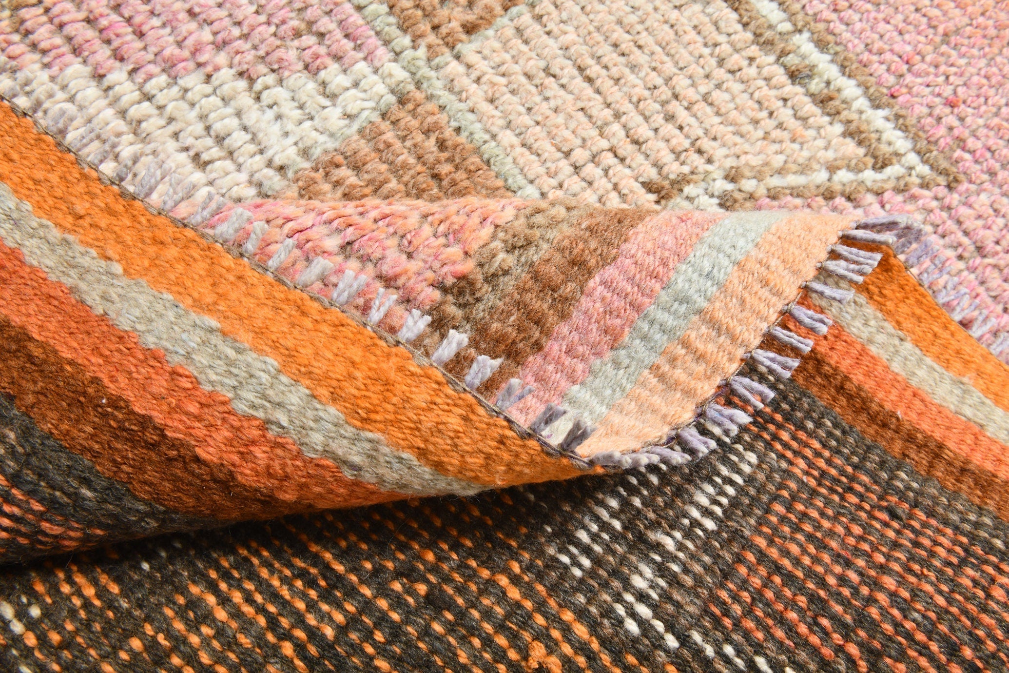 Turkish Vintage Herki Rug 3’1’ x 10’10’