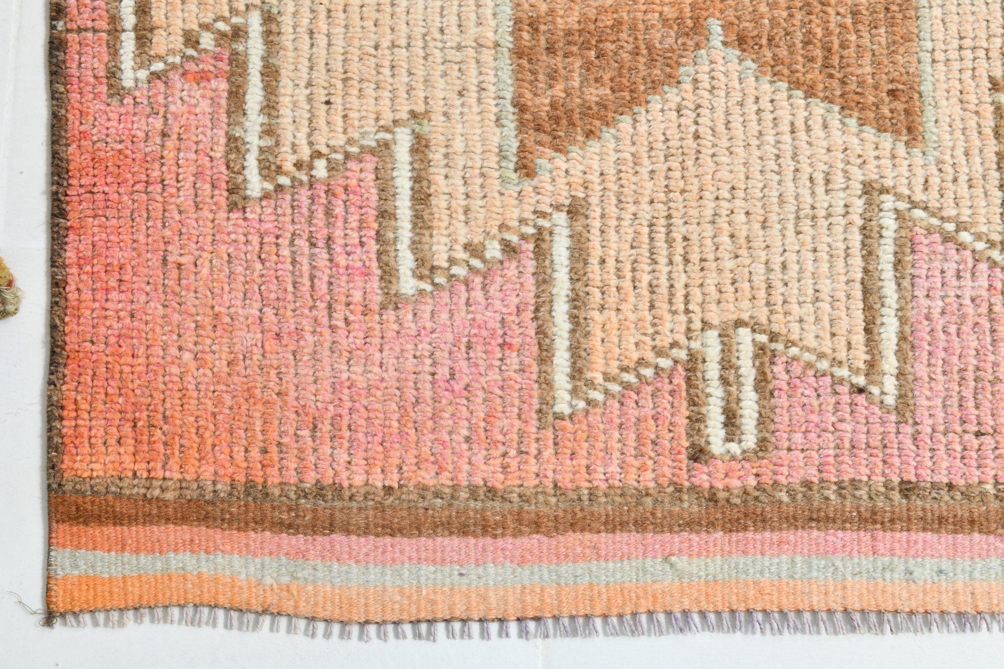 Turkish Vintage Herki Rug 3’1’ x 10’10’