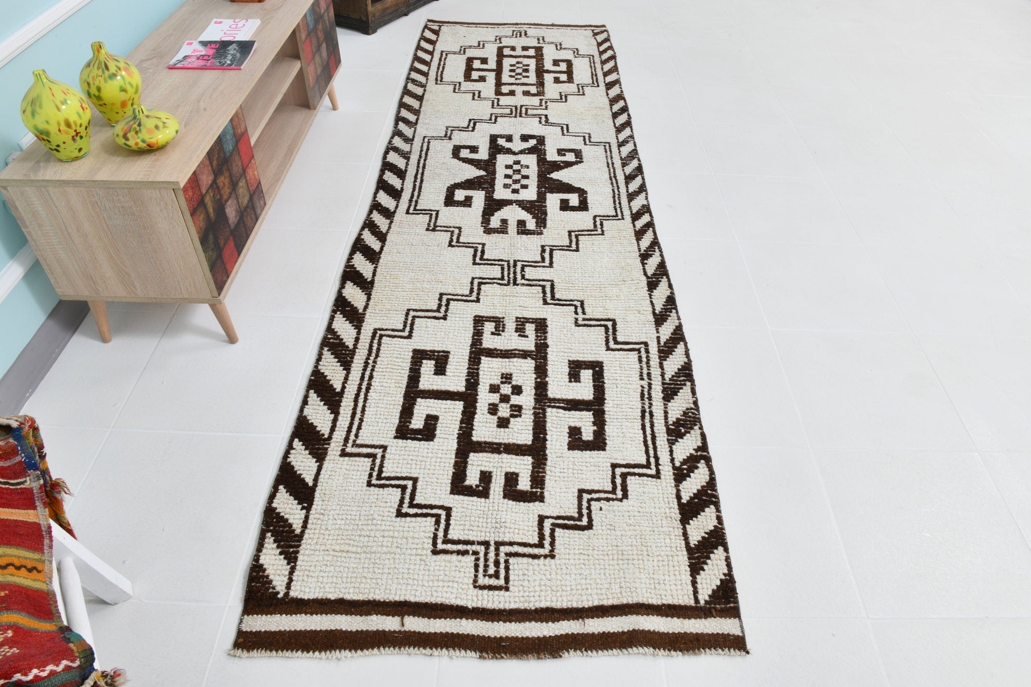 Turkish Vintage Herki Rug 3’1’’ x 10’2’’