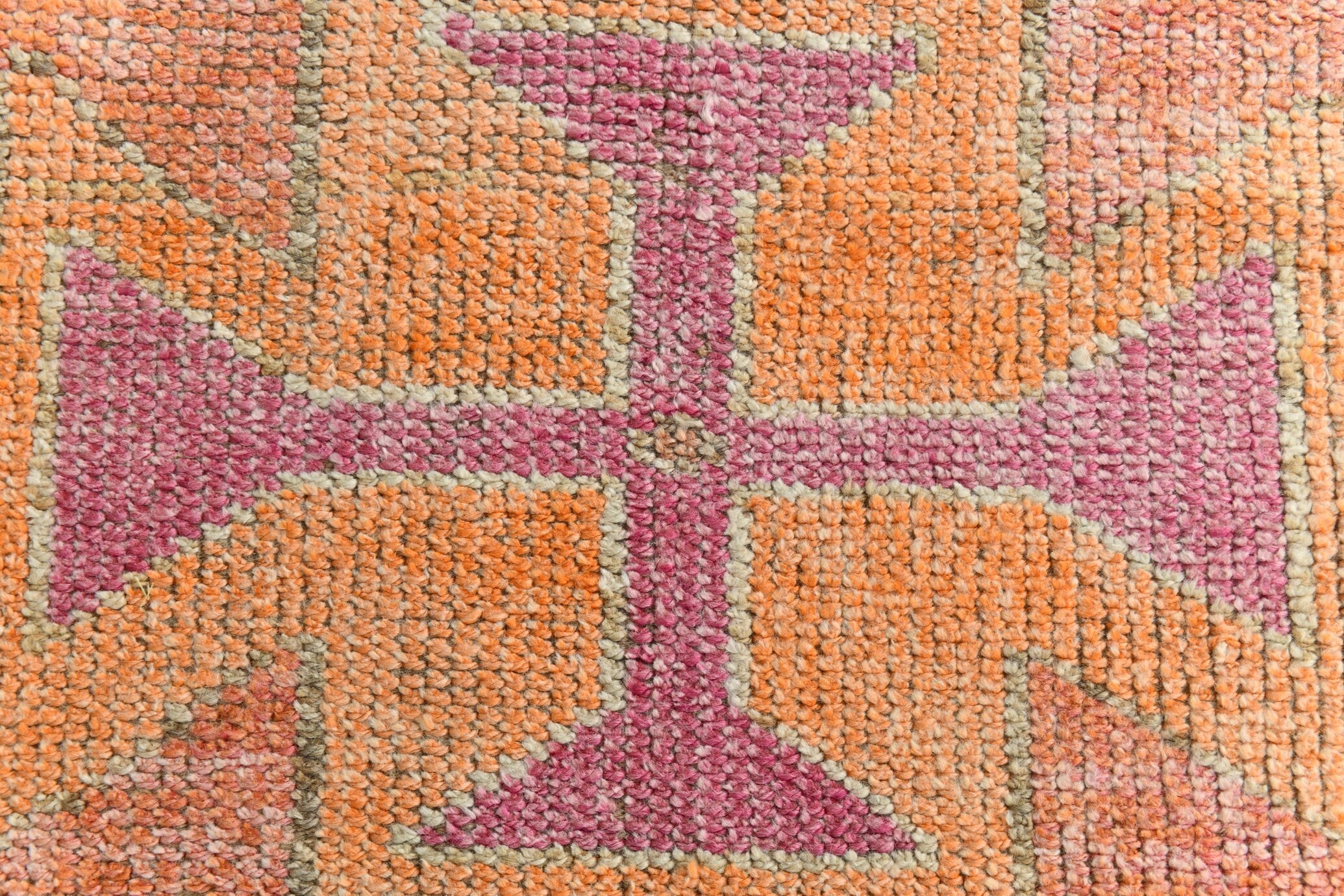 Turkish Vintage Herki Rug 3’1’ x 10’9’