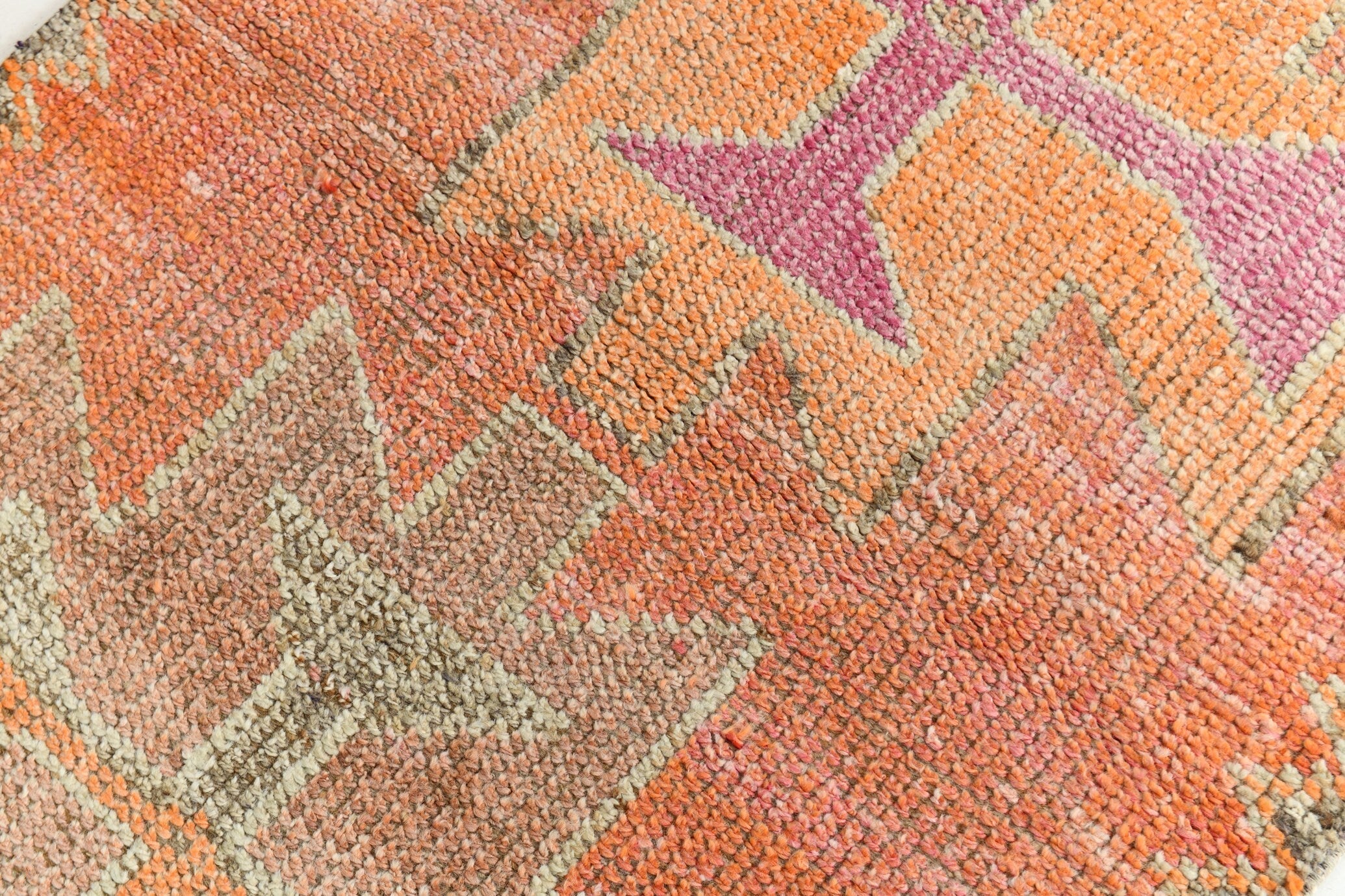 Turkish Vintage Herki Rug 3’1’ x 10’9’