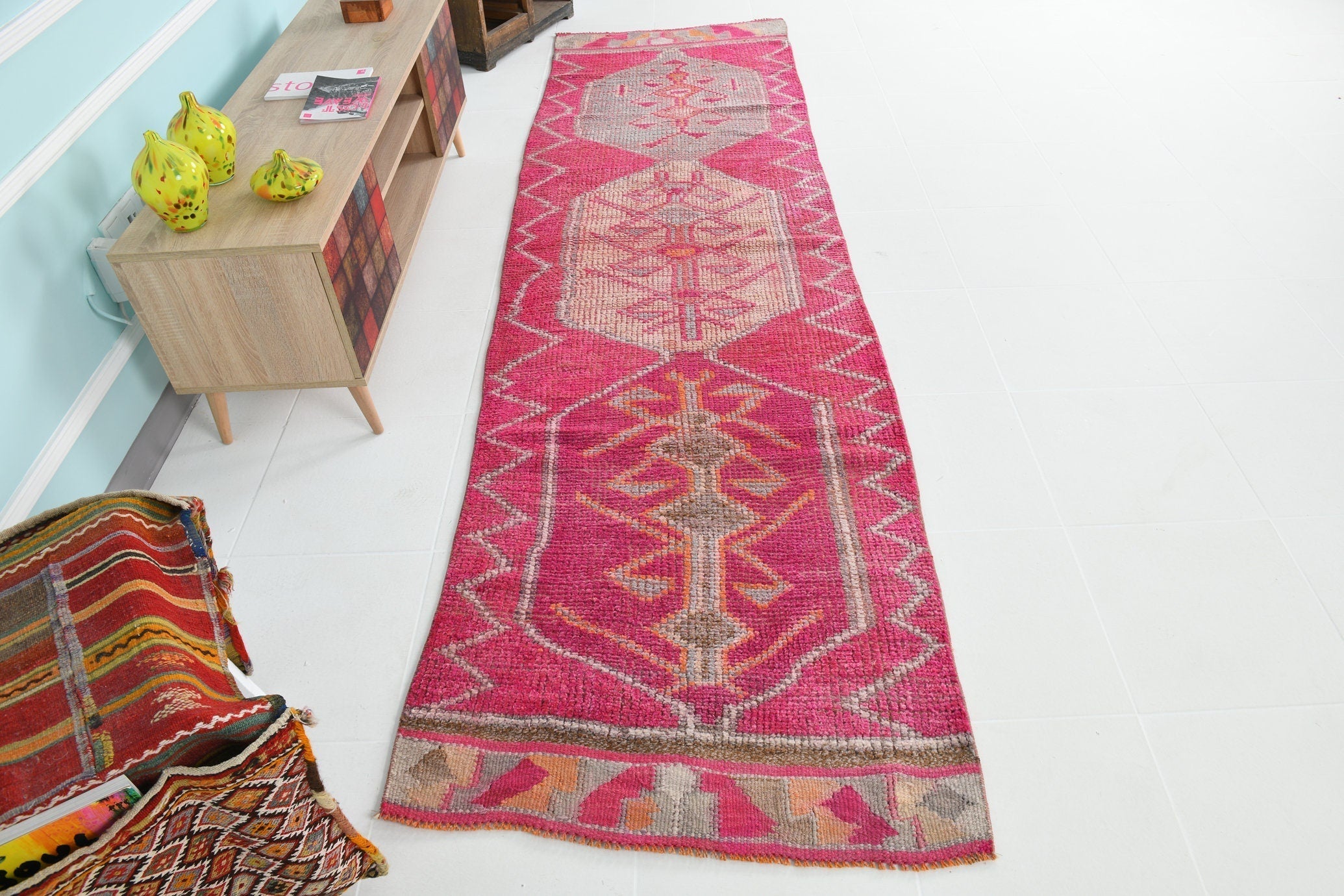 Turkish Vintage Herki Rug 3’1’’ x 11’0’’