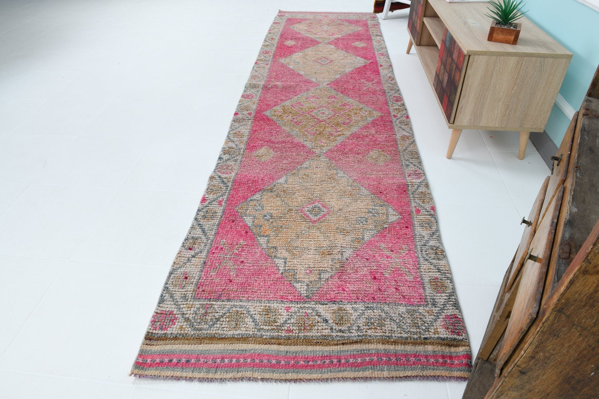 Turkish Vintage Herki Rug 3’1’’ x 11’5’’