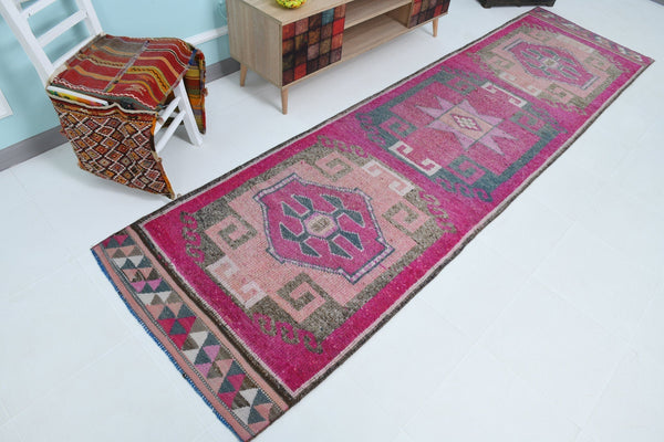 Turkish Vintage Herki Rug 3’1’’ x 11’9’’