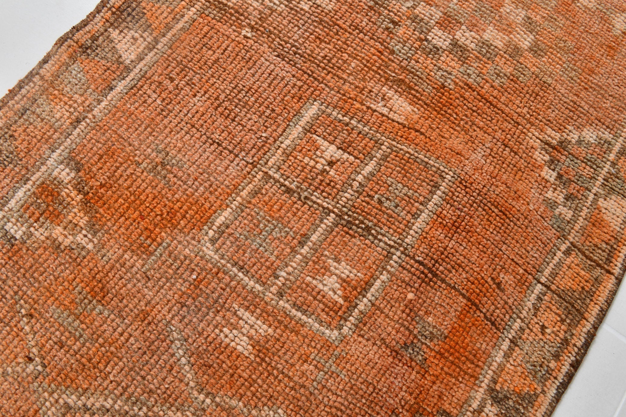 Turkish Vintage Herki Rug 3’1’ x 12’8’