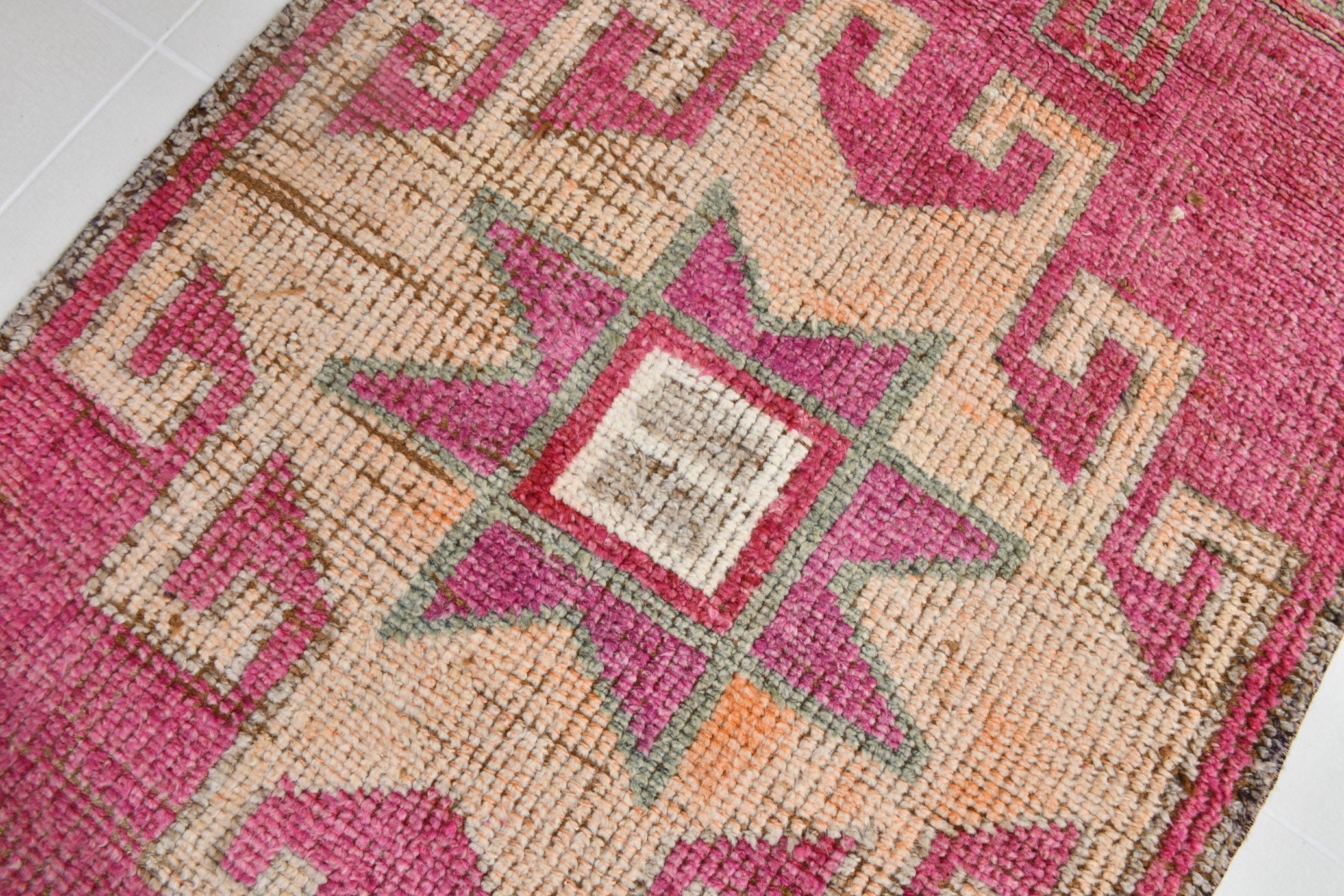 Turkish Vintage Herki Rug 3’2’’ x 10’11’’