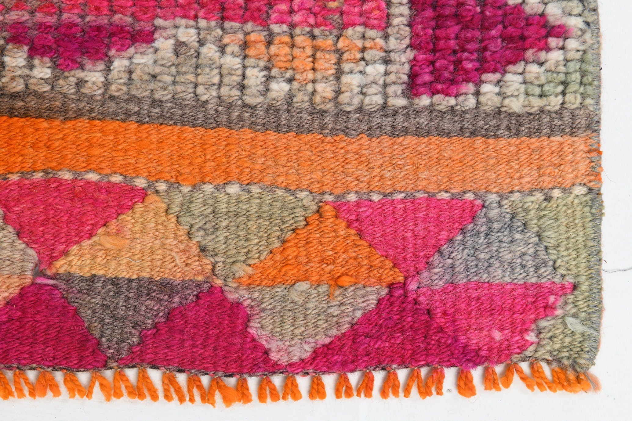 Turkish Vintage Herki Rug 3’2’ x 11’6’