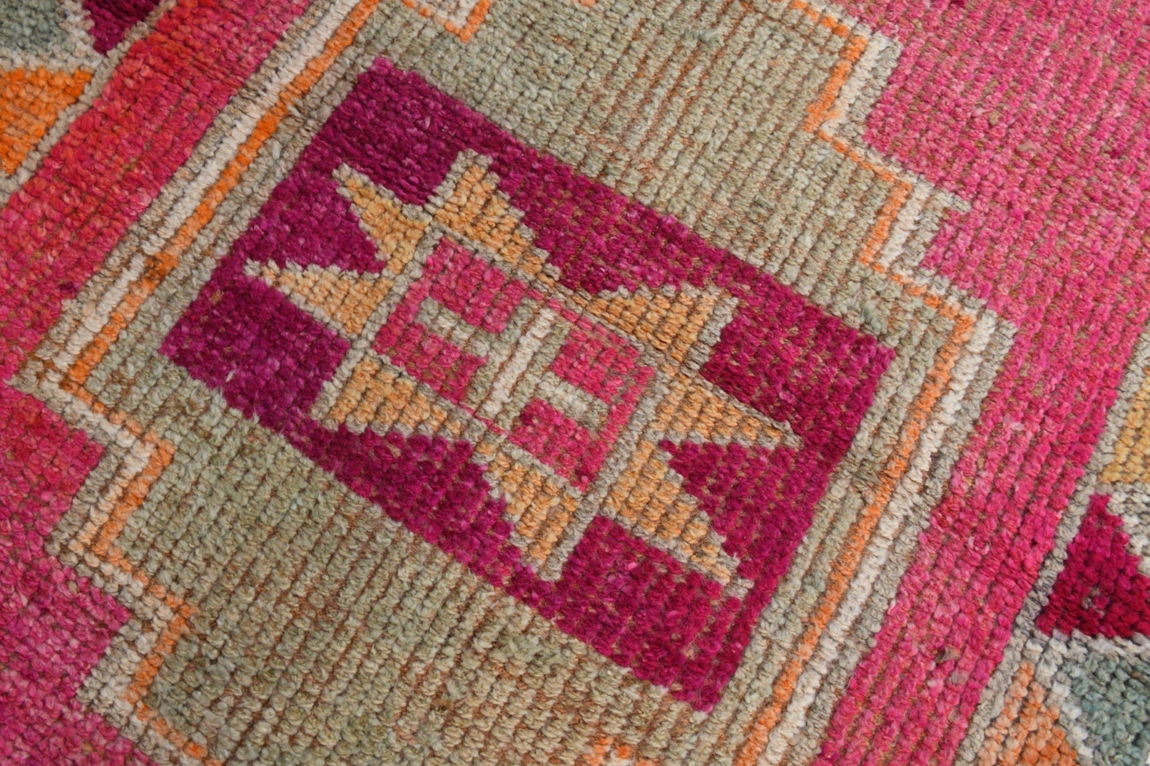 Turkish Vintage Herki Rug 3’2’ x 11’6’