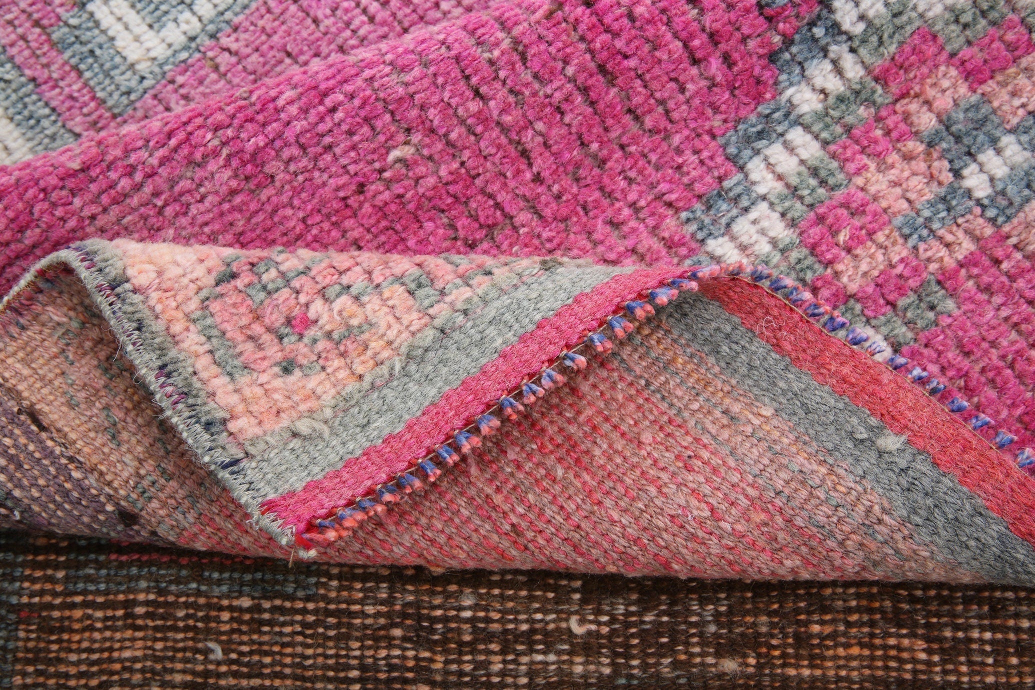 Turkish Vintage Herki Rug 3’3’ x 10’10’