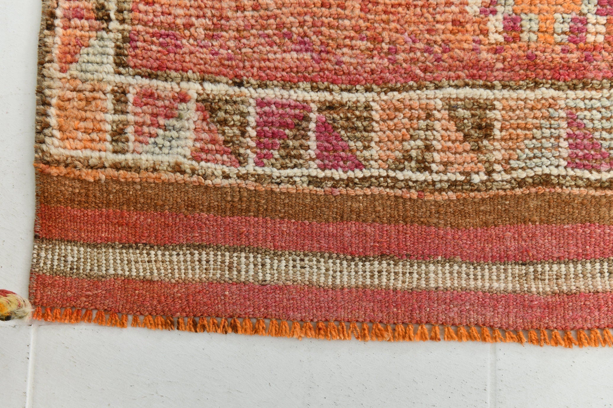 Turkish Vintage Herki Rug 3’3’ x 10’11’