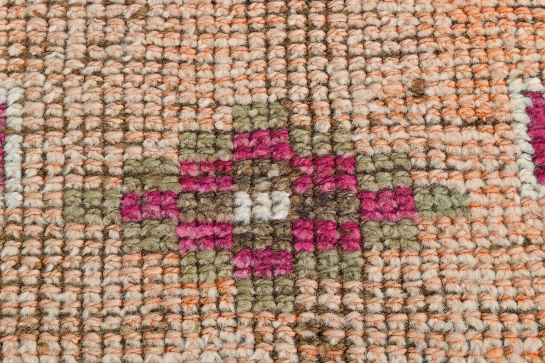 Turkish Vintage Herki Rug 3’3’ x 10’7’