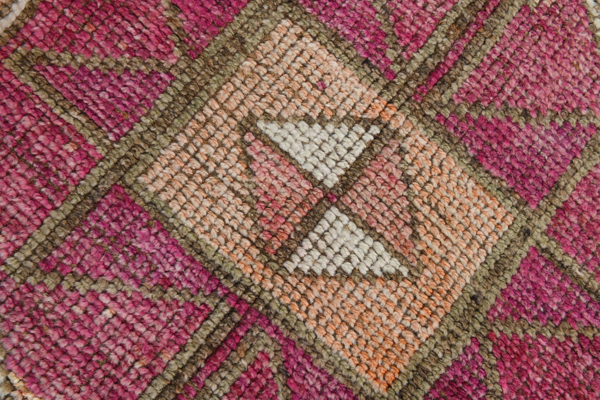 Turkish Vintage Herki Rug 3’3’ x 10’7’