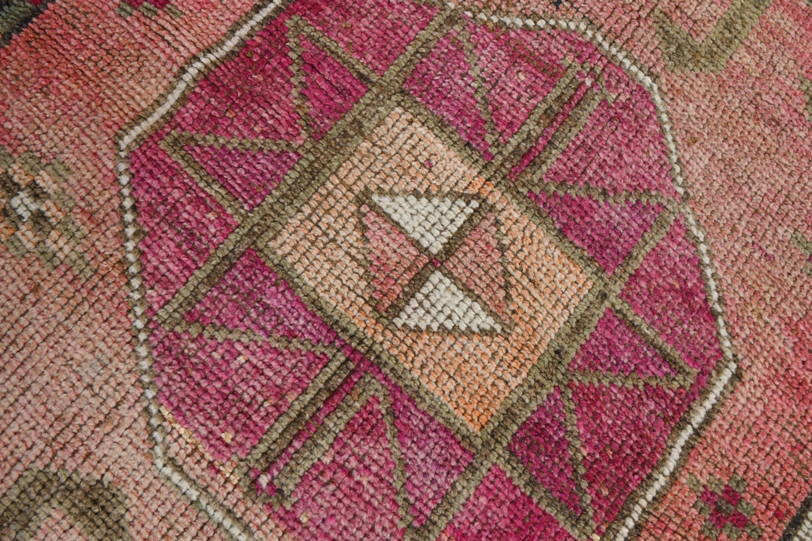 Turkish Vintage Herki Rug 3’3’ x 10’7’
