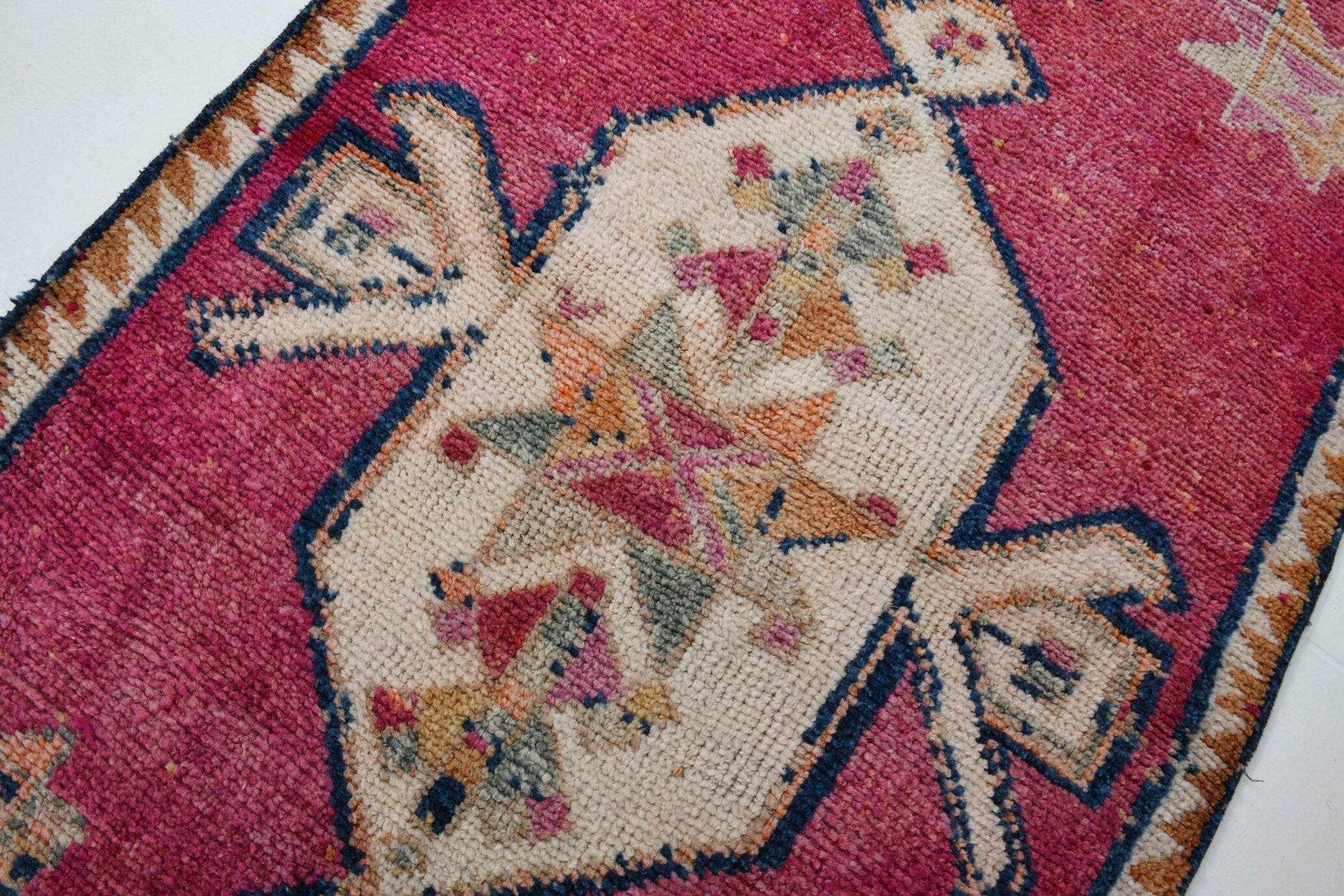 Turkish Vintage Herki Rug 3’3’ x 11’7’
