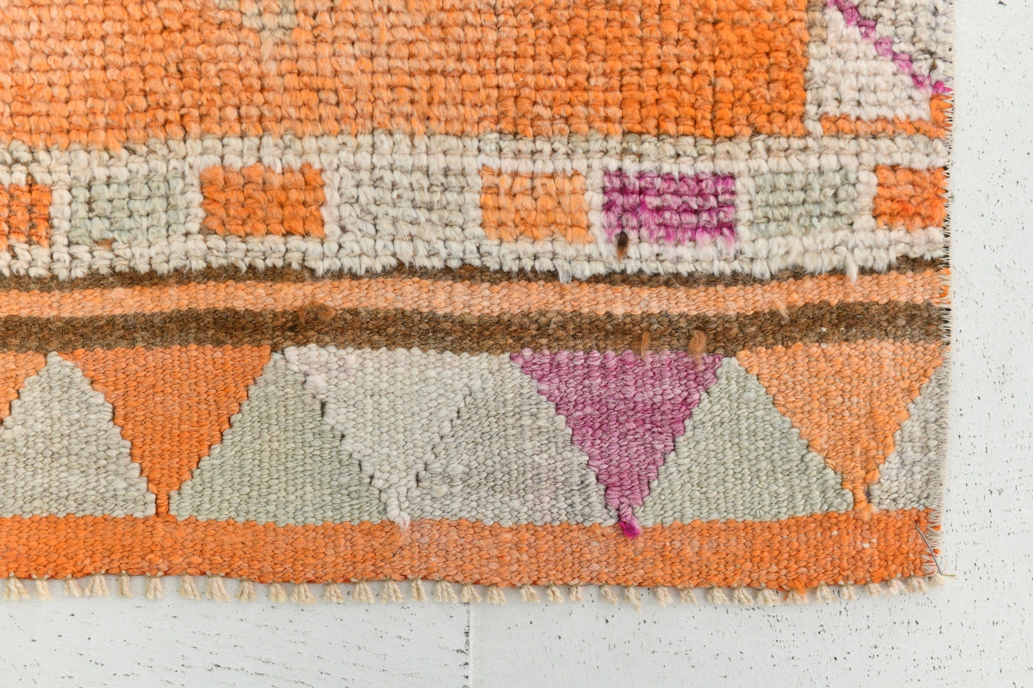 Turkish Vintage Herki Rug 3’5’ x 11’4’