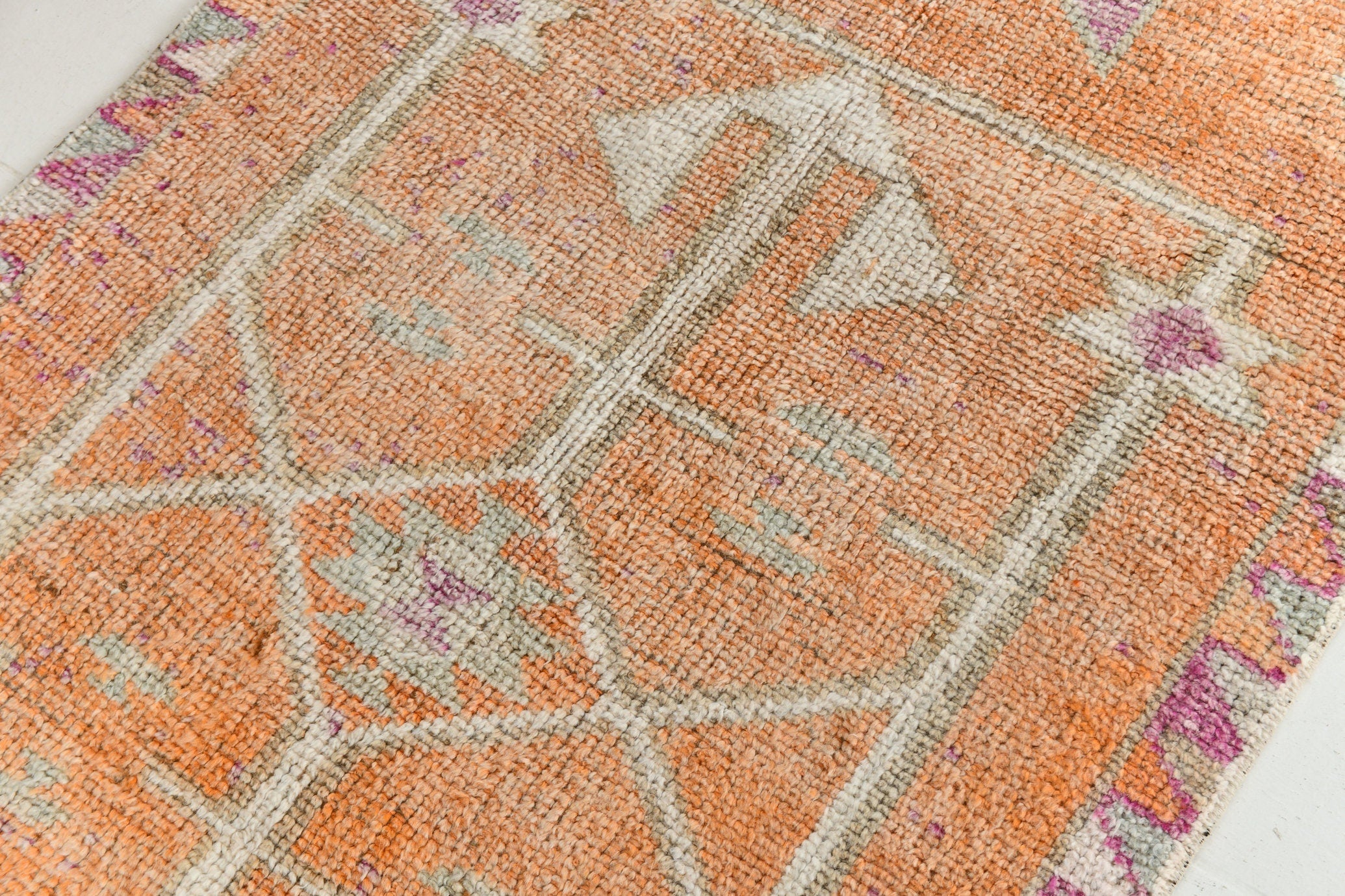 Turkish Vintage Herki Rug 3’5’ x 11’4’