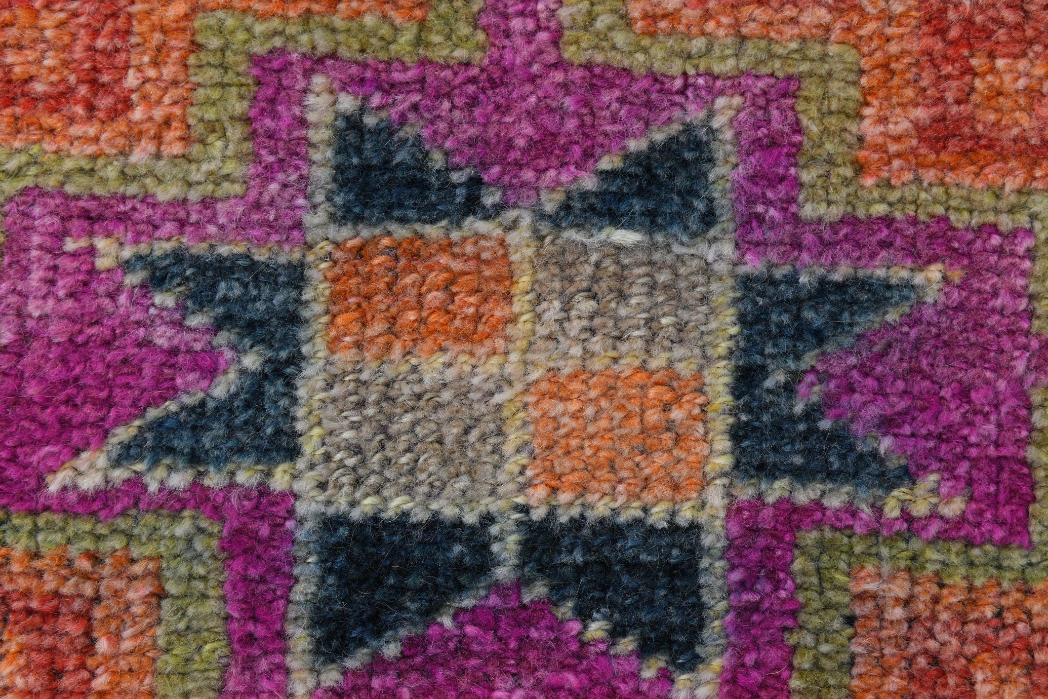 Turkish Vintage Herki Rug 8’10’ x 2’10’