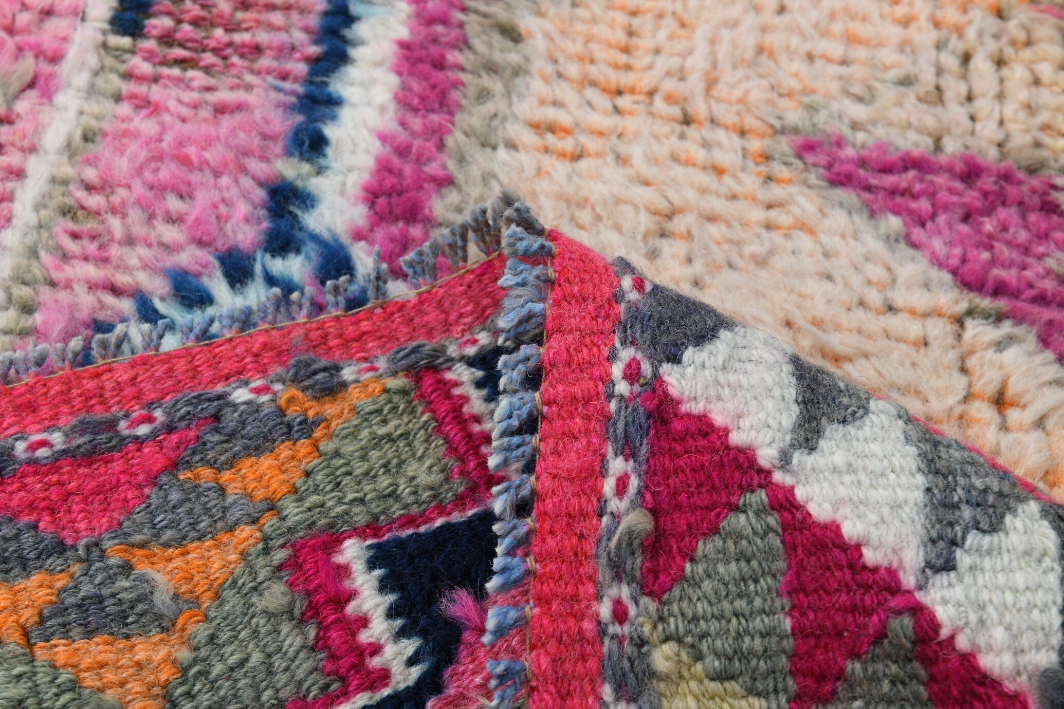 Turkish Vintage Herki Rug 9’6’ x 2’8’