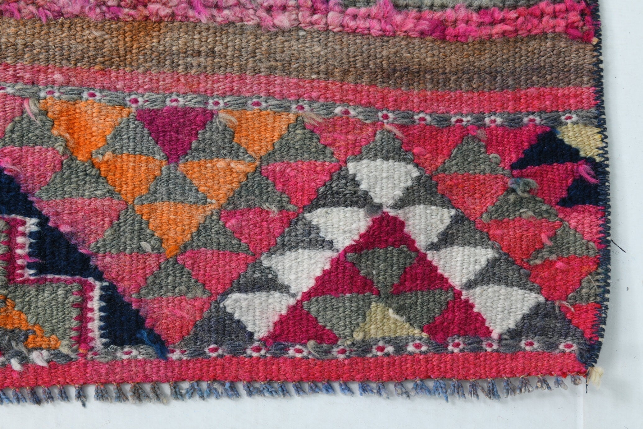 Turkish Vintage Herki Rug 9’6’ x 2’8’