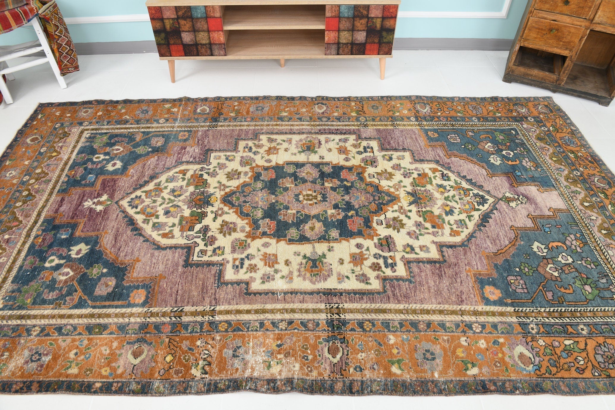 Turkish Vintage Kars Rug 10’2’’ x 5’9’’
