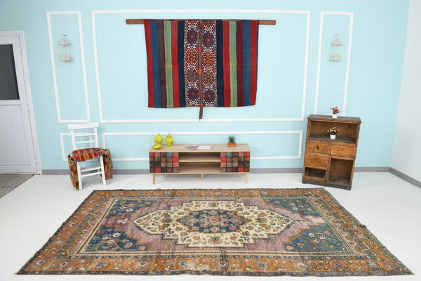 Turkish Vintage Kars Rug 10’2’’ x 5’9’’