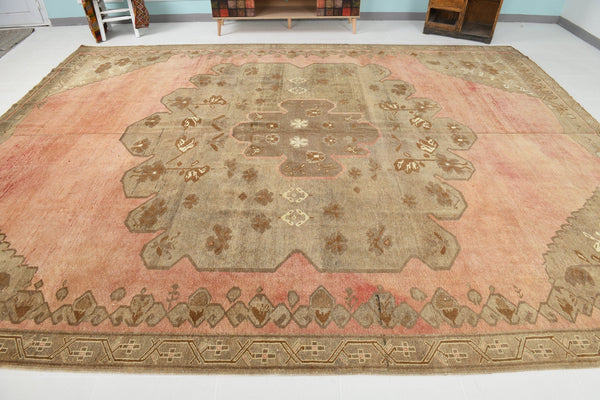 Turkish Vintage Kars Rug 10’4’’ x 13’5’’