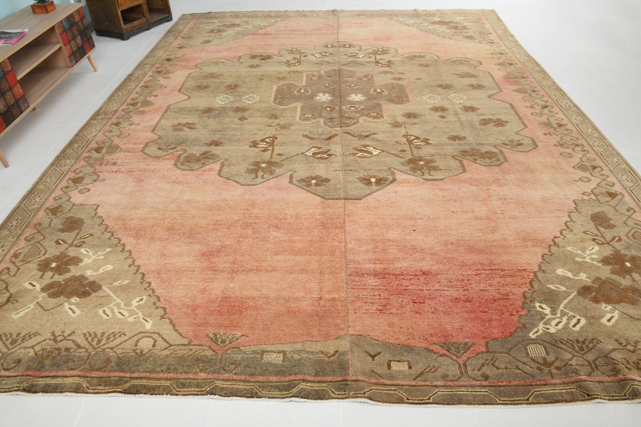 Turkish Vintage Kars Rug 10’4’’ x 13’5’’