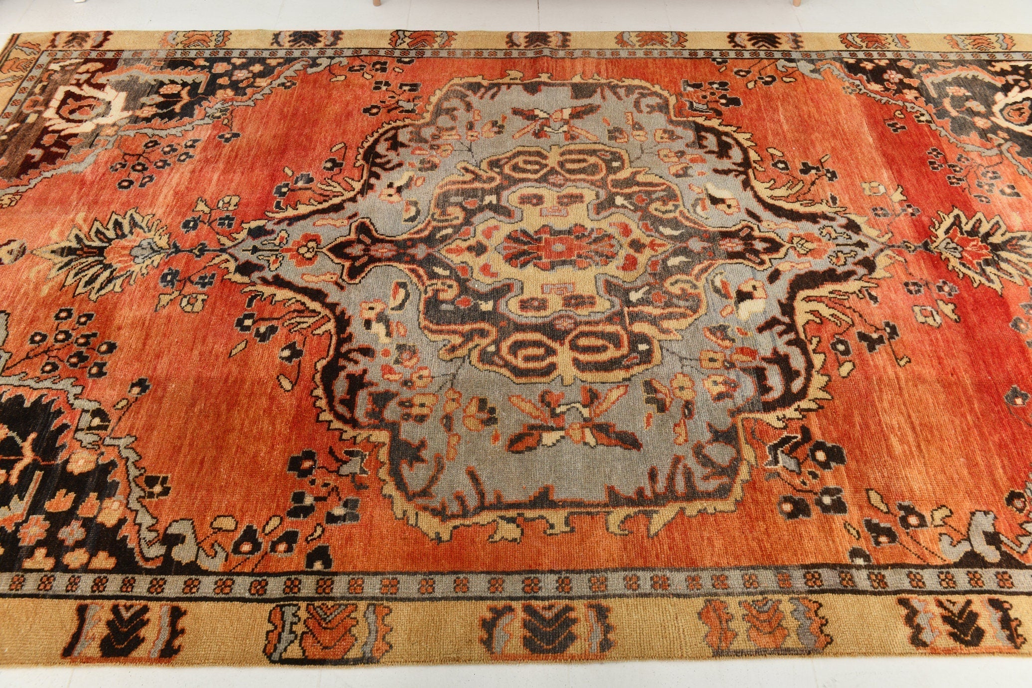 Turkish Vintage Kars Rug 10’8’’ x 6’3’’