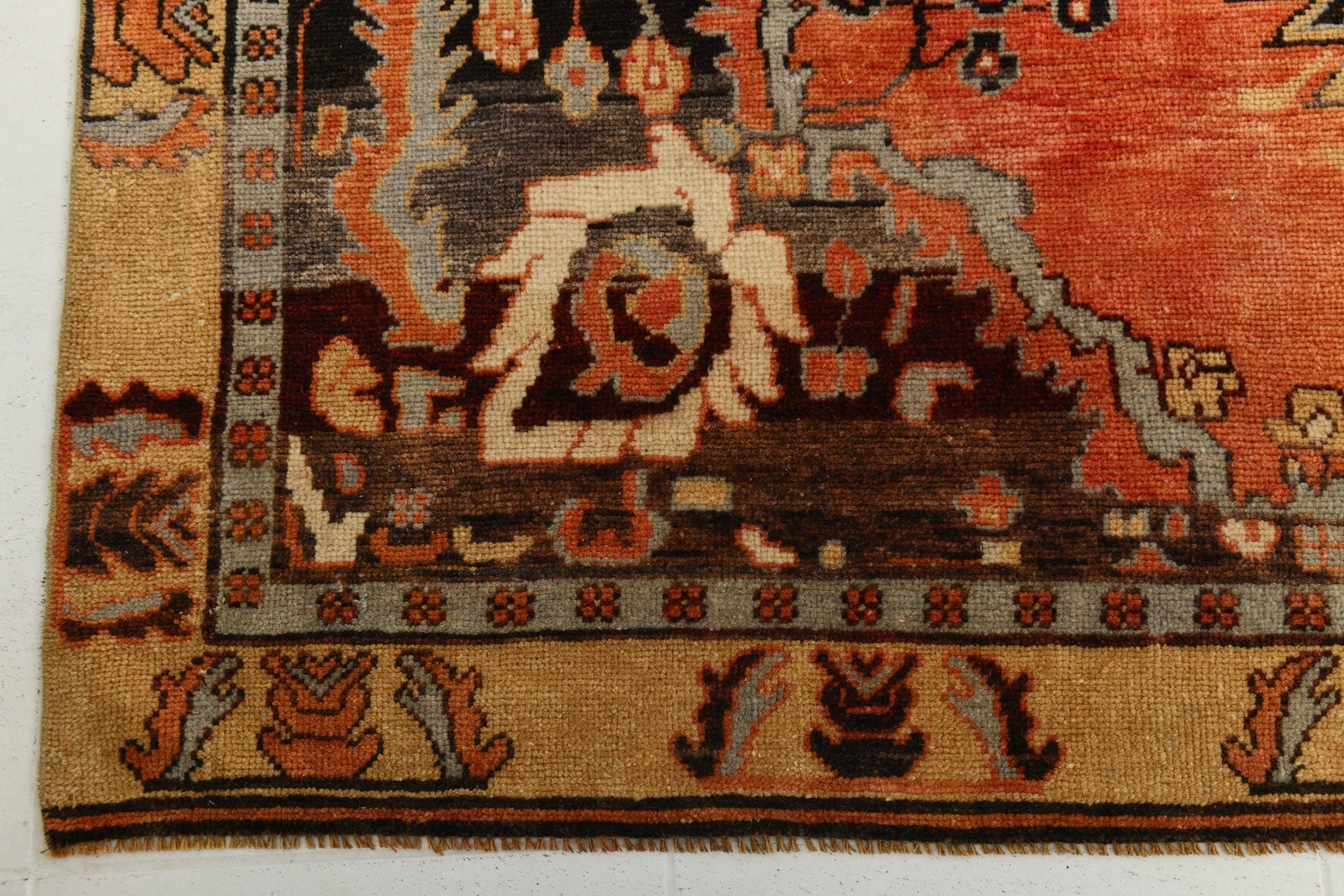 Turkish Vintage Kars Rug 10’8’’ x 6’3’’