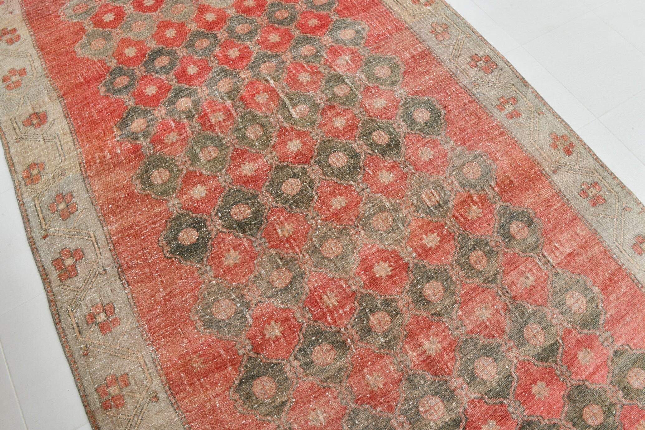 Turkish Vintage Kars Rug 11’10’ x 5’8’