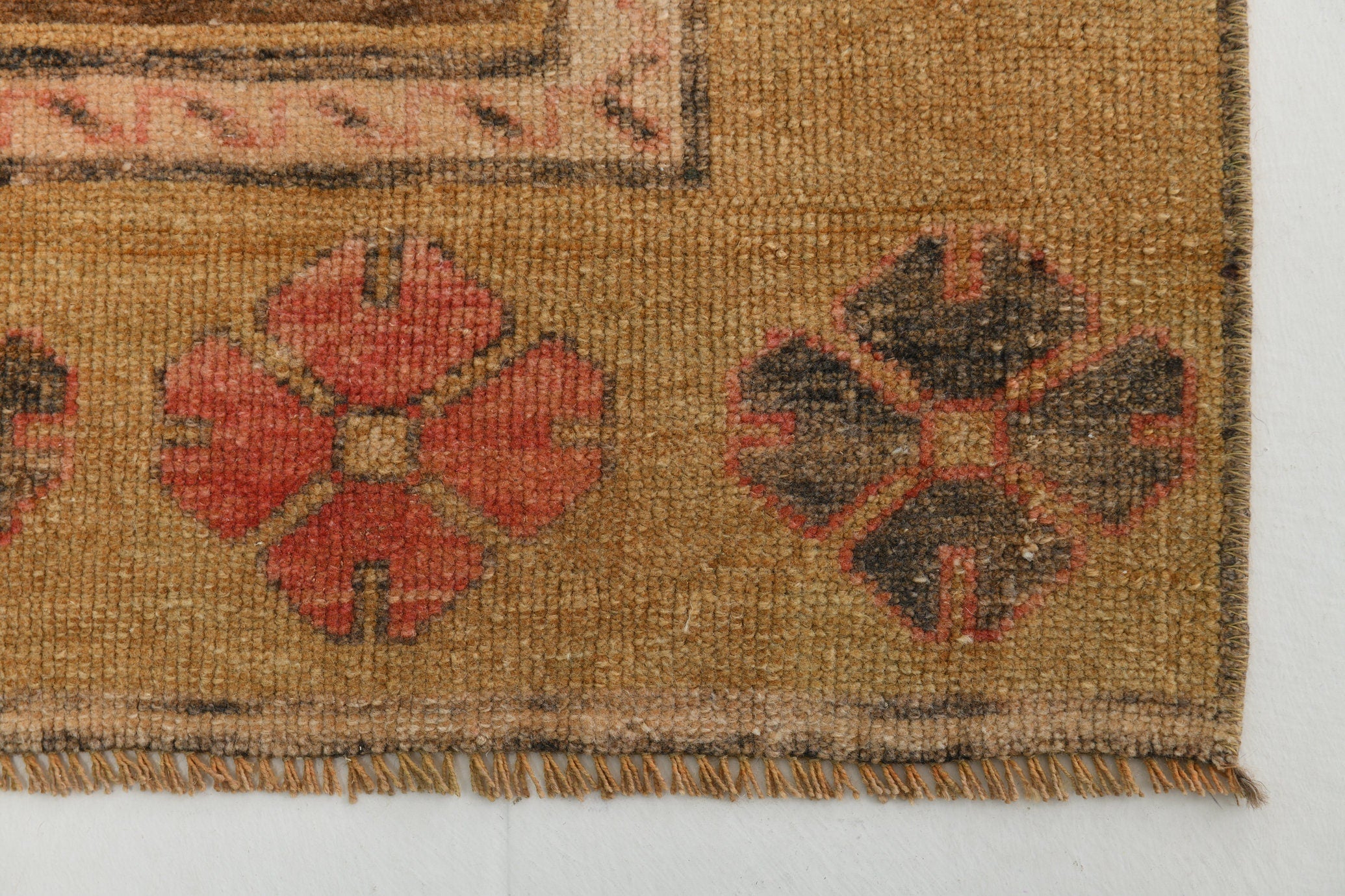 Turkish Vintage Kars Rug 13’8’ x 5’9’