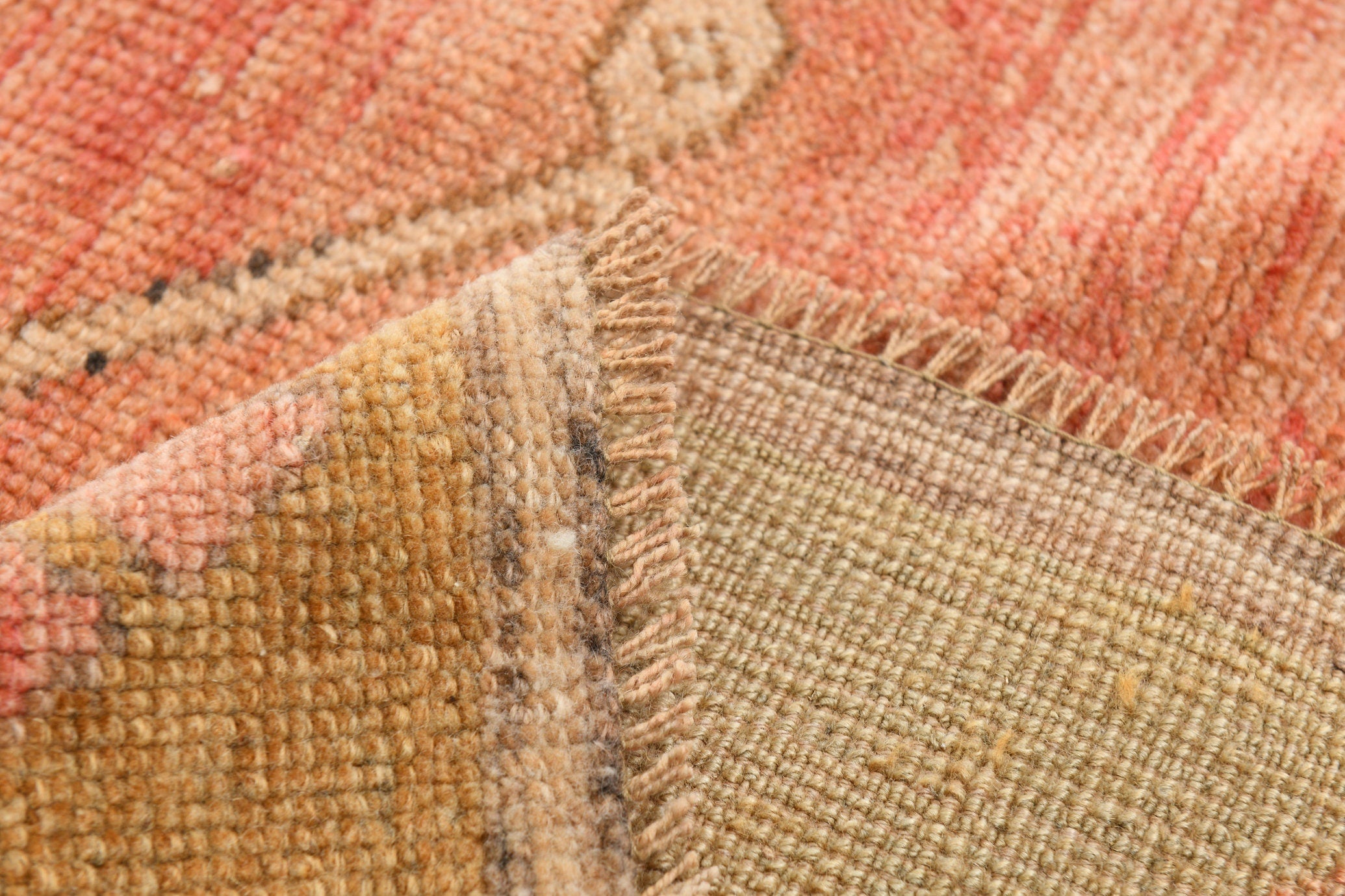 Turkish Vintage Kars Rug 13’8’ x 5’9’