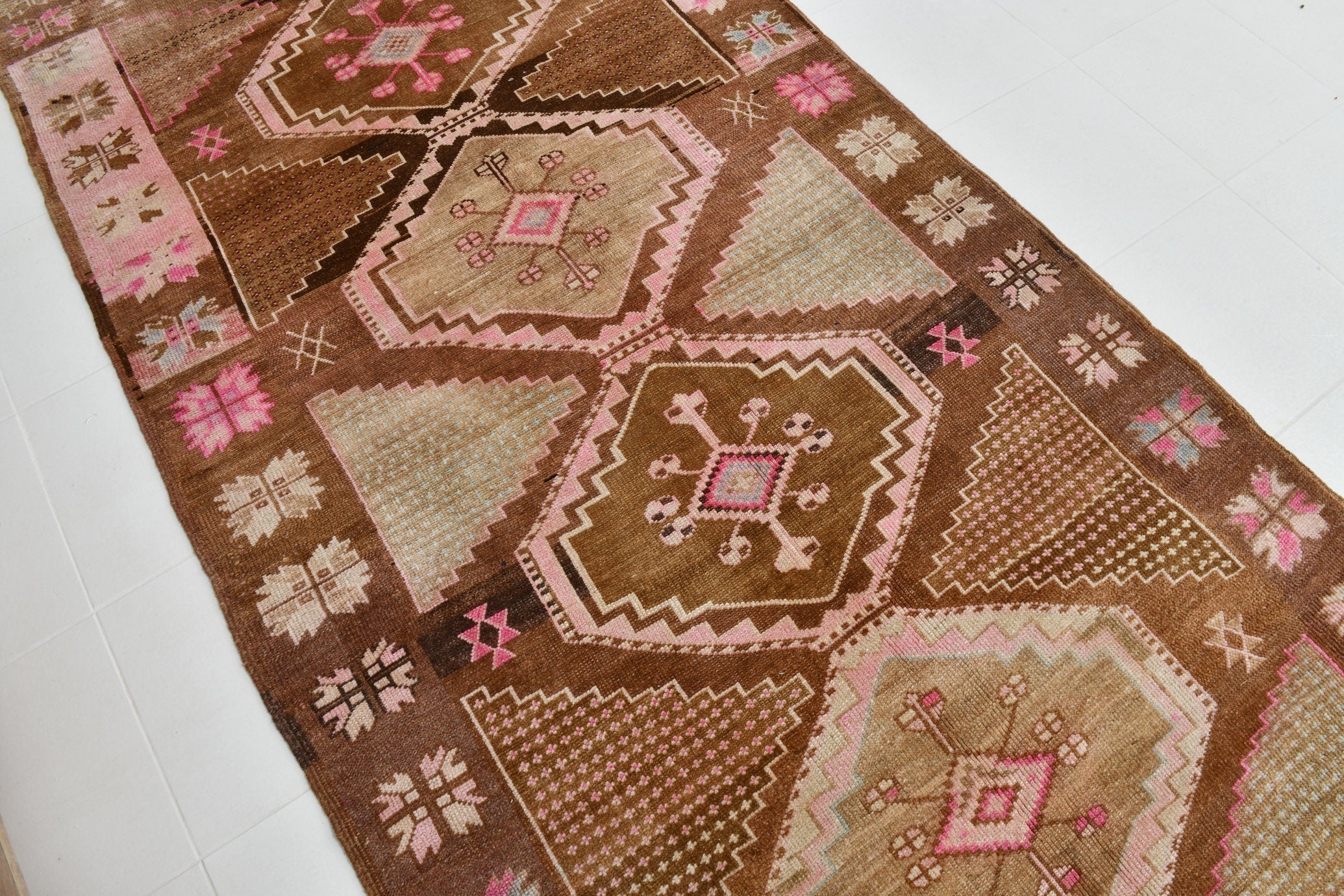 Turkish Vintage Kars Rug 15’6’ x 4’11’