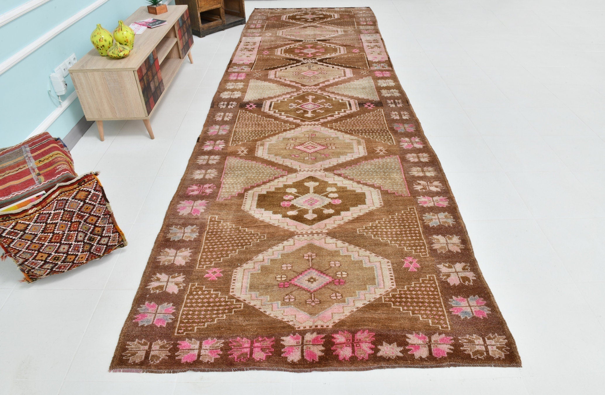 Turkish Vintage Kars Rug 15’6’ x 4’11’