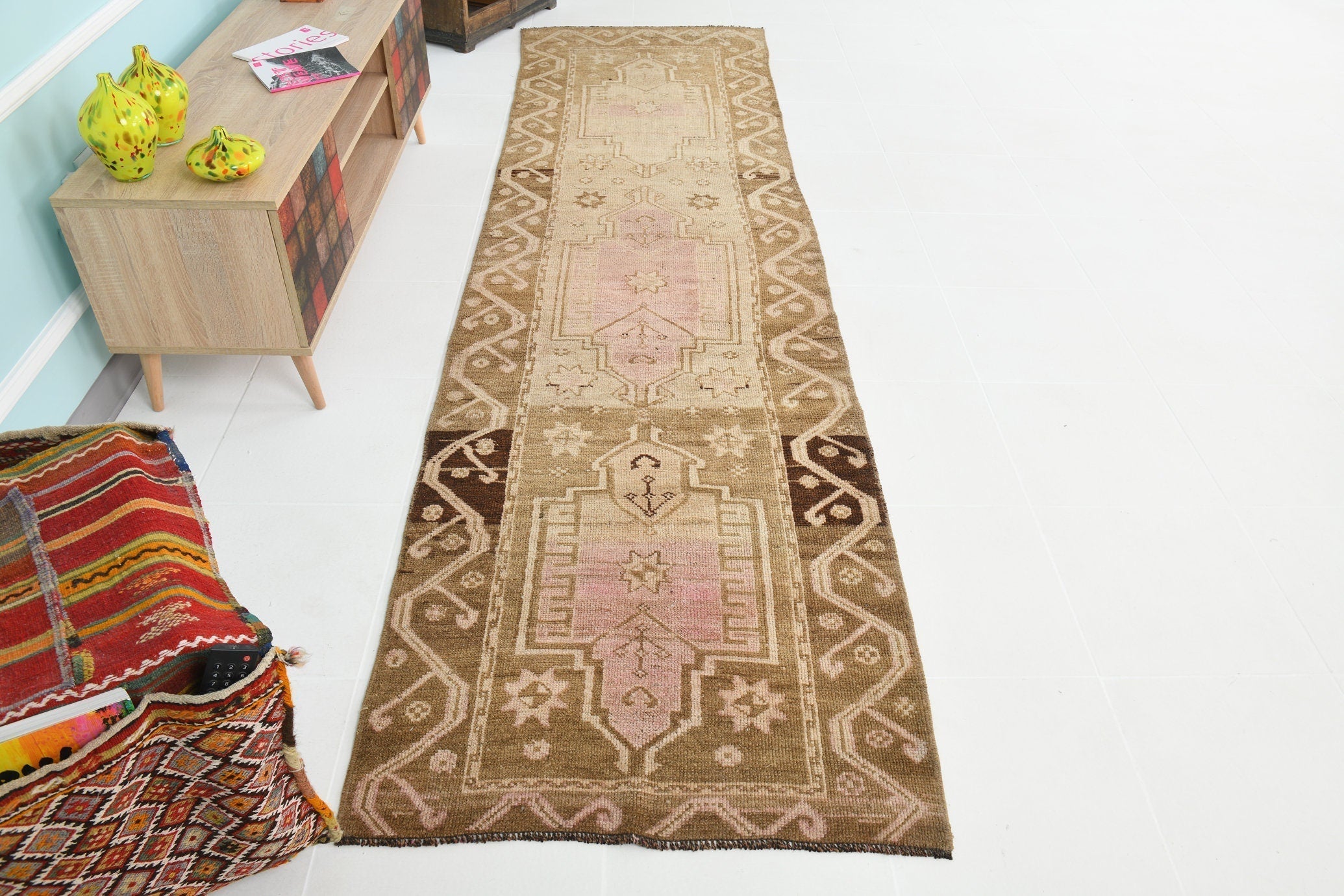 Turkish Vintage Kars Rug 2’12’’ x 11’3’’