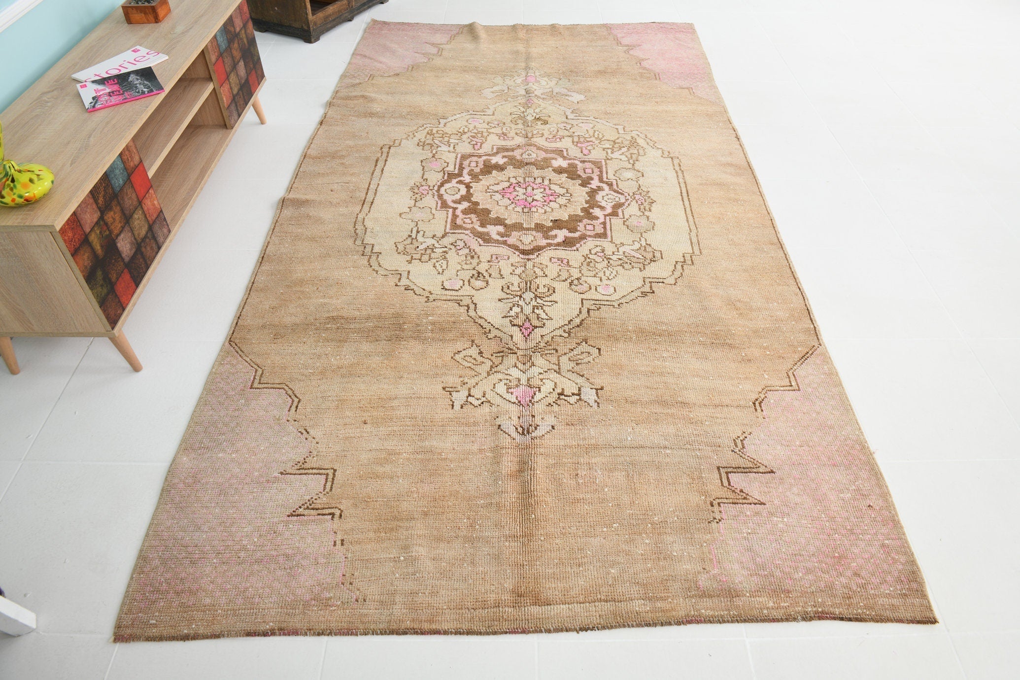 Turkish Vintage Kars Rug 9’11’ x 5’5’