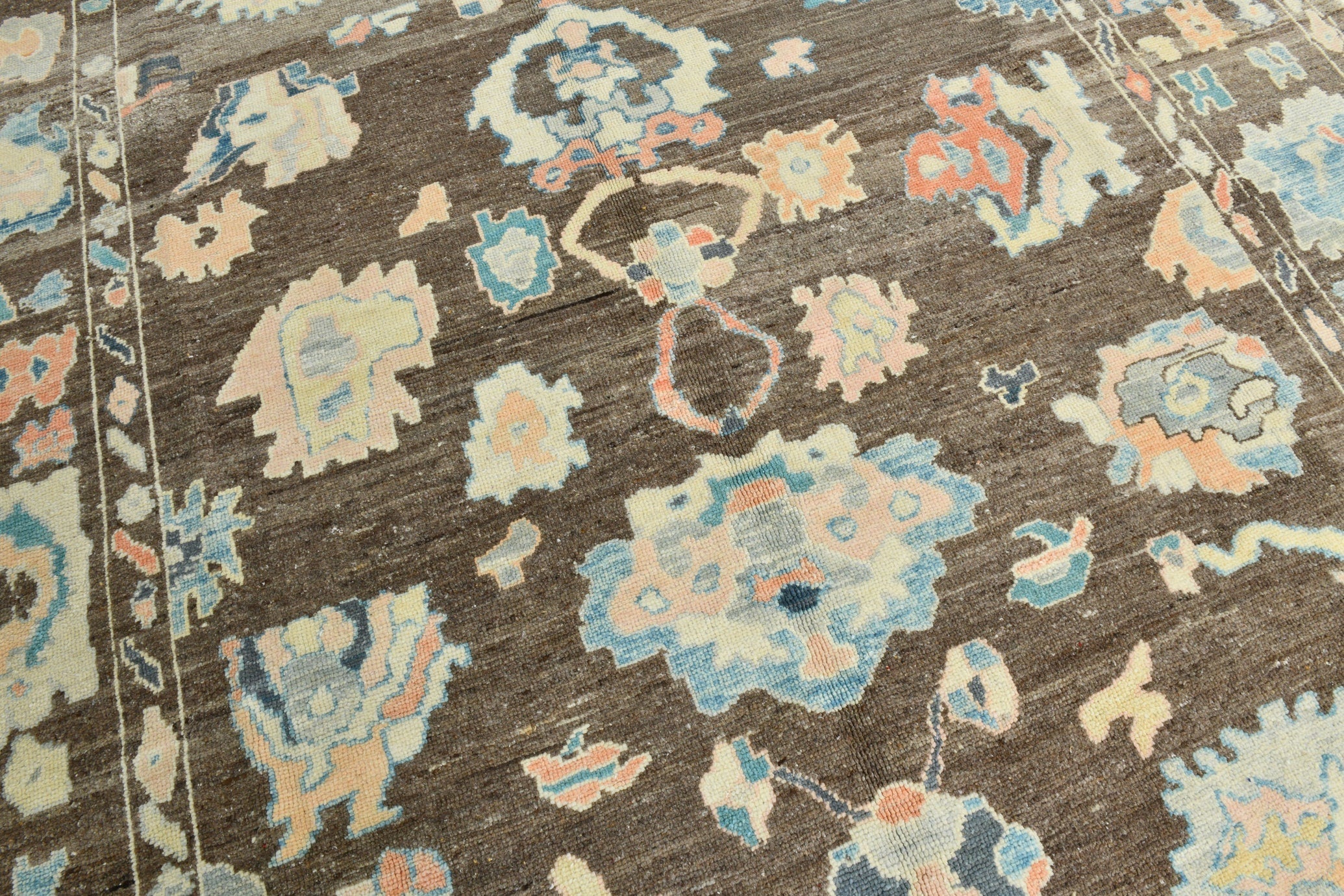 Turkish Vintage Oushak Rug 12’3’’ x 10’0’’