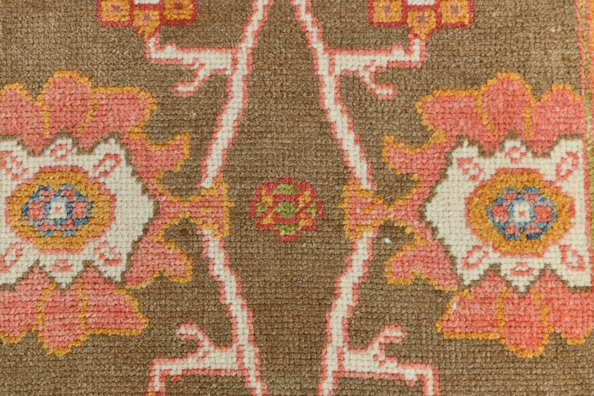 Turkish Vintage Oushak Rug 13’8’ x 2’10’