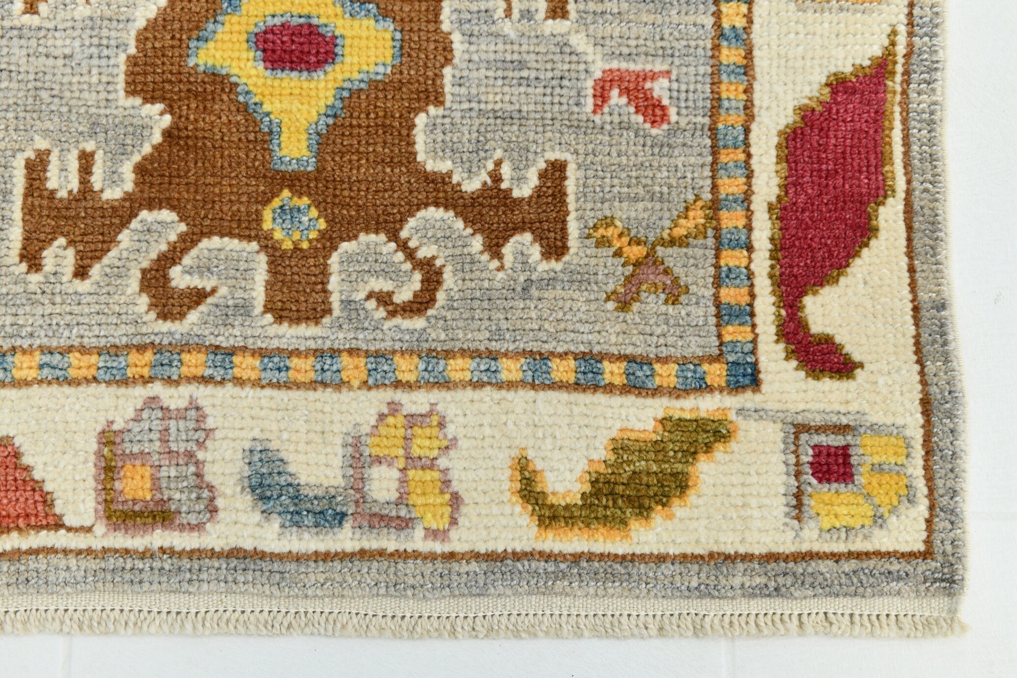 Turkish Vintage Oushak Rug 2’10’’ x 11’5’’