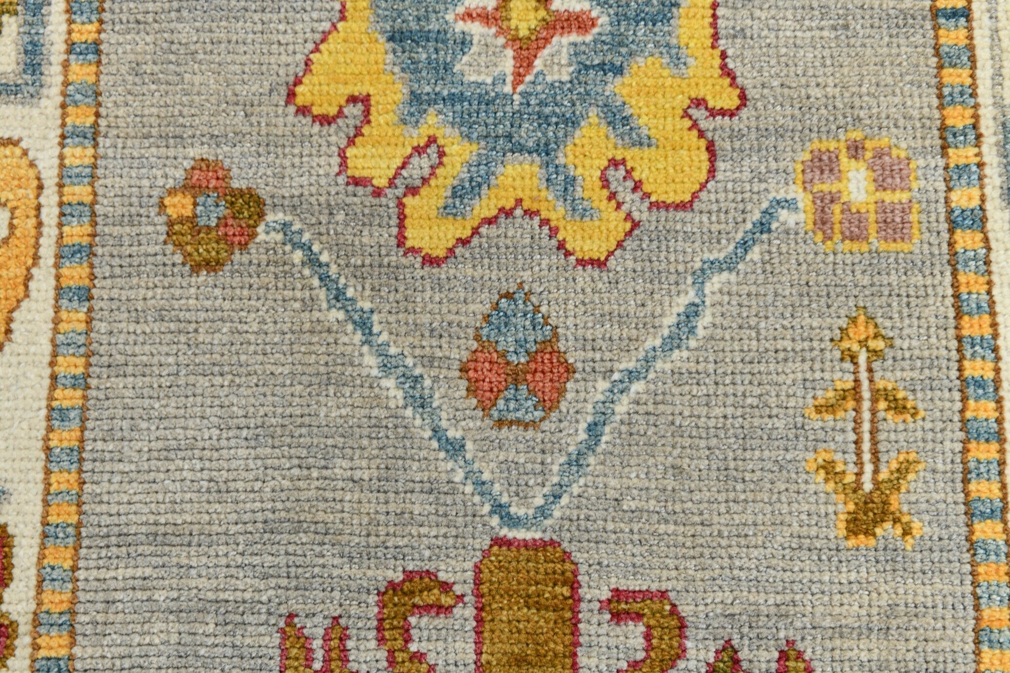 Turkish Vintage Oushak Rug 2’10’’ x 11’5’’
