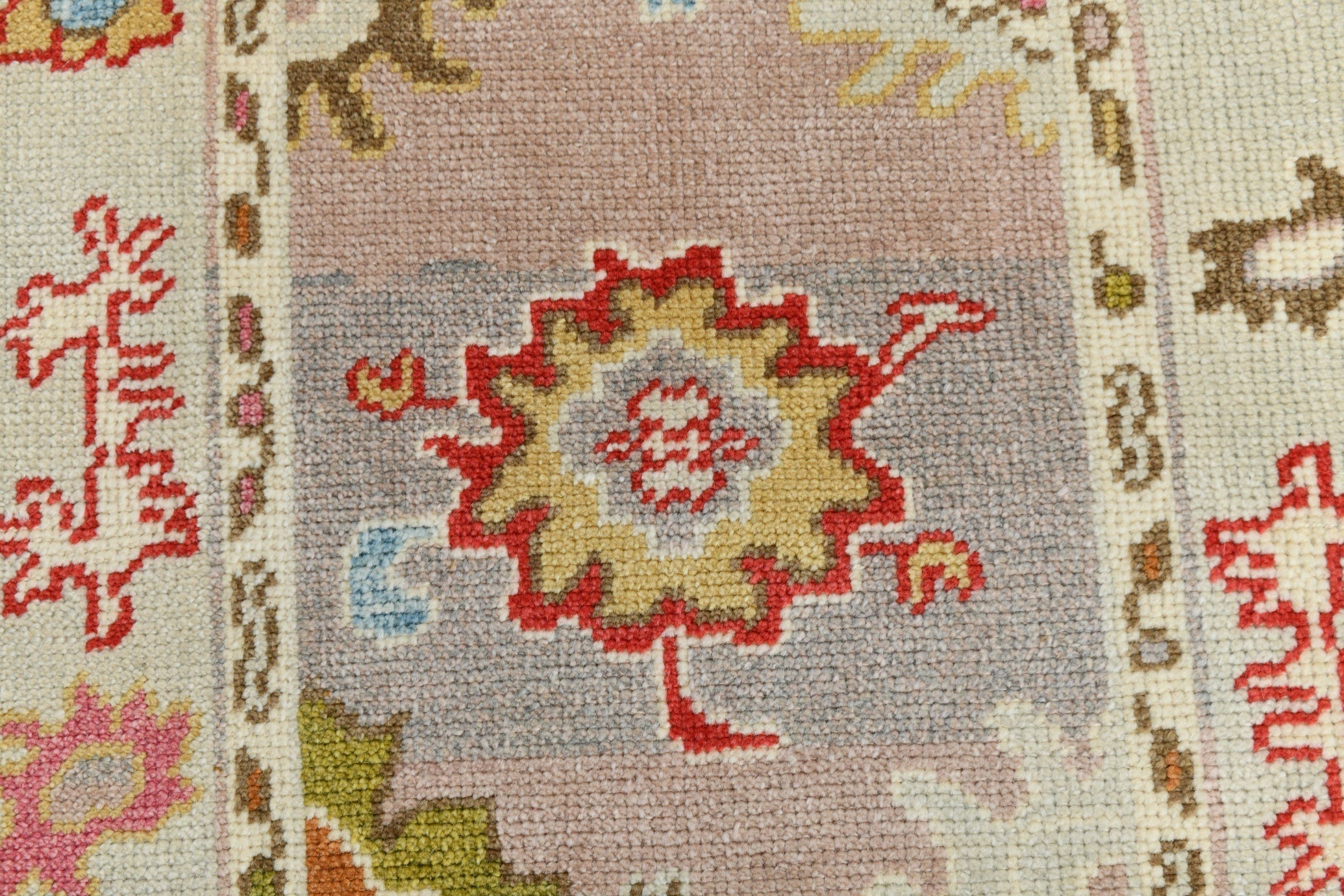 Turkish Vintage Oushak Rug 2’11’ x 12’4’ Green