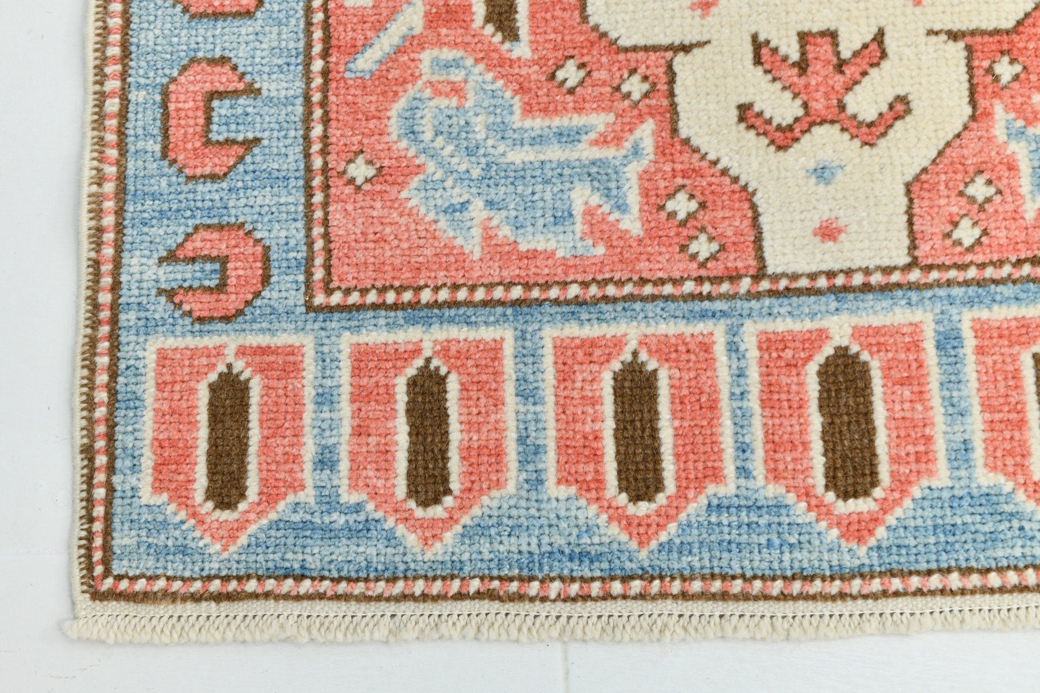 Turkish Vintage Oushak Rug 2’12’’ x 10’2’’