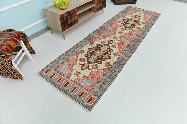 Turkish Vintage Oushak Rug 2’12’’ x 10’2’’